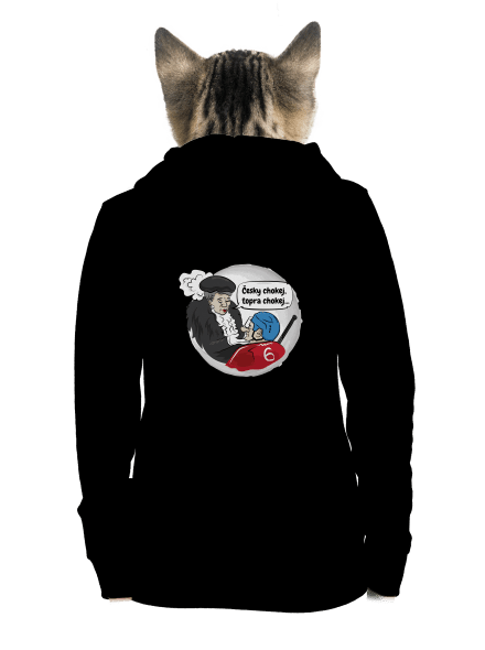 Český hokej dámská mikina na zip Black