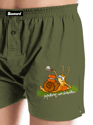 Makám na baráku pánské trenky Khaki