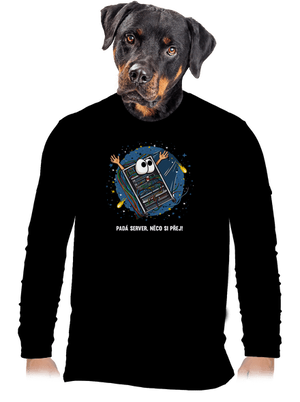 Padá server pánské dlouhý rukáv Black