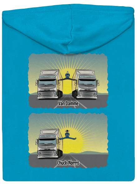 Chuck & Truck dámská mikina na zip Blue Atol