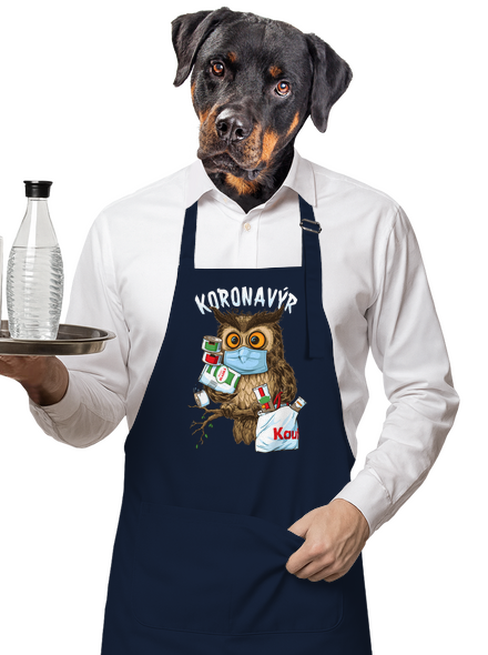 Koronavýr zástěra Navy