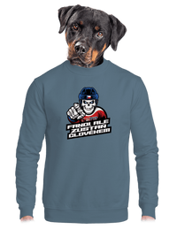 unisex mikina bez kapuce