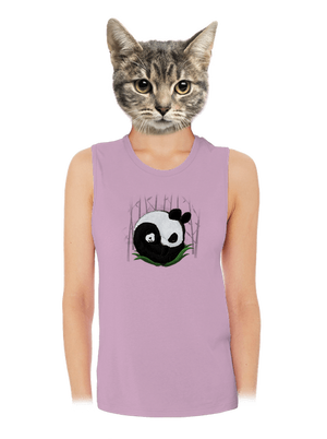 Dvě spící pandy dámské tílko volné Lilac