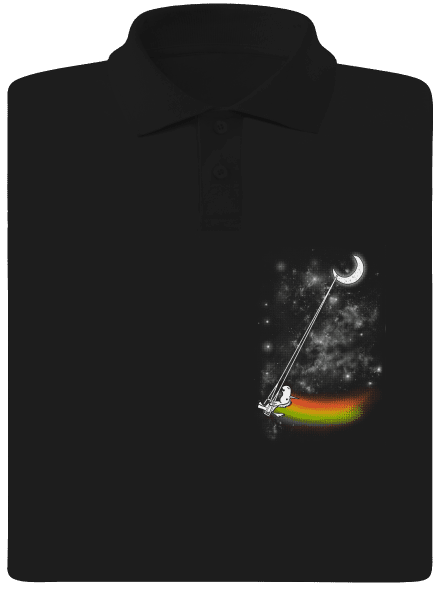 Unicorn Universe pánská polokošile Black
