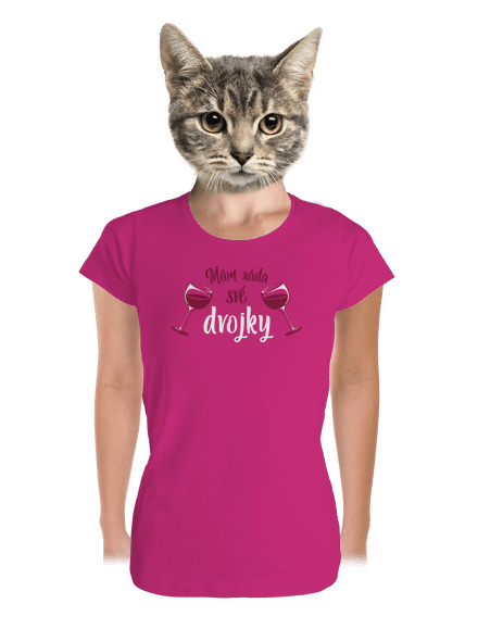 Dvojky dámské tričko premium Magenta