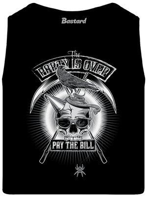 Party is over pánské tílko Black