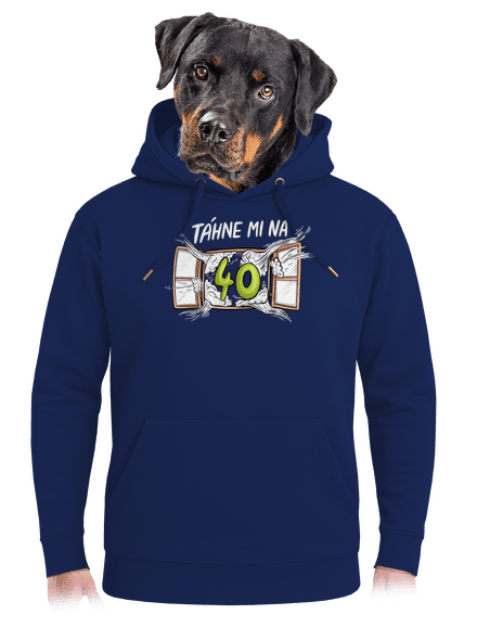 Táhne mi na unisex mikina premium Navy