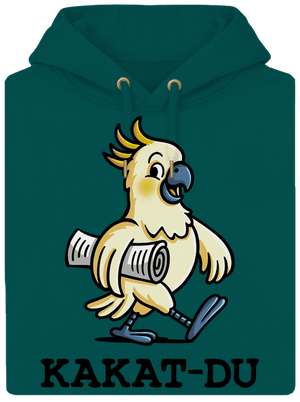 Kakat-du unisex mikina premium Emerald Green