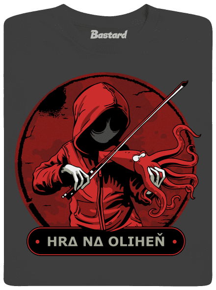 Hra na oliheň pánské tričko Dark Grey