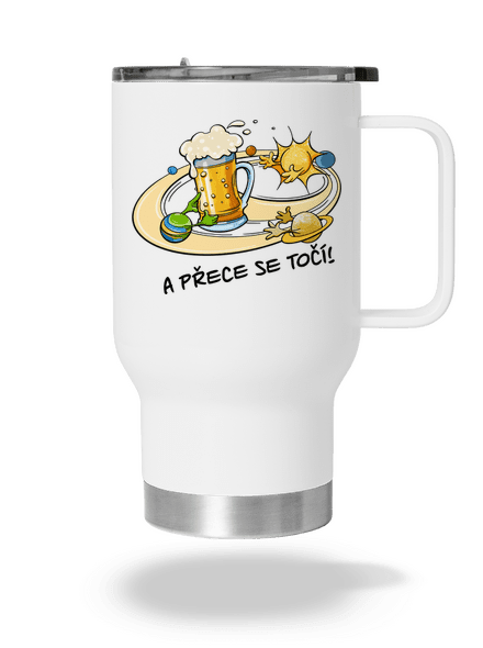 A přece se točí! termohrnek White