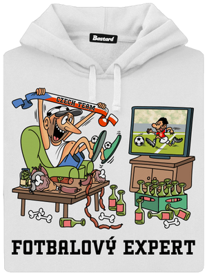 Fotbalový expert dámská mikina klokanka White