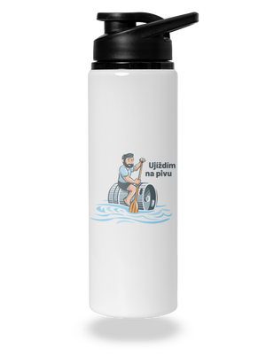 Ujíždím na pivu lahev na vodu White