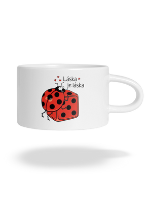 Láska je láska hrnek makronka White