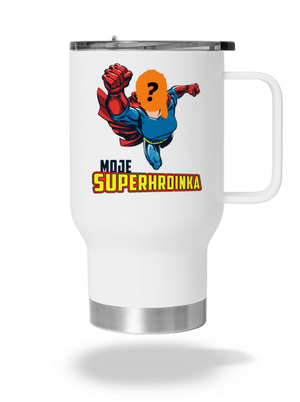 Moje superhrdinka termohrnek White