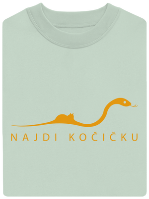 Najdi kočičku unisex mikina bez kapuce Blush Mint