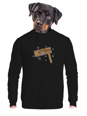 unisex mikina bez kapuce