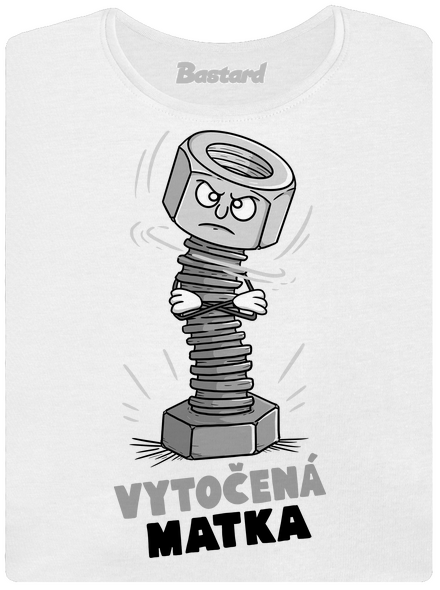 Vytočená matka dámské tričko premium White