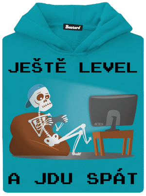 Ještě level dětská mikina klokanka Hawaiian Blue