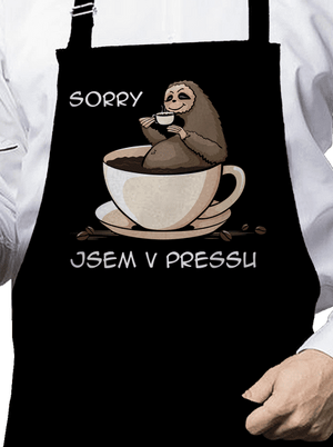 V pressu zástěra Black