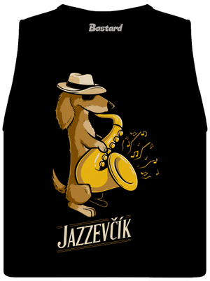 Jazzevčík dámské tílko volné Black