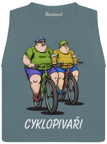Cyklopivaři dámské tílko volné Heather Deep Teal