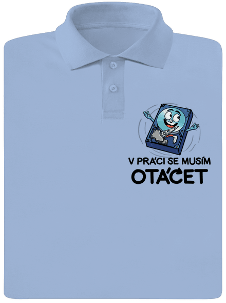 Musím se otáčet pánská polokošile Sky Blue Mal