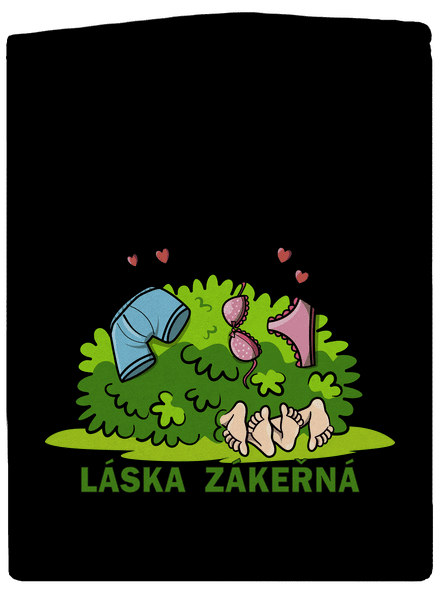 Láska zákeřná dámská mikina na zip Black