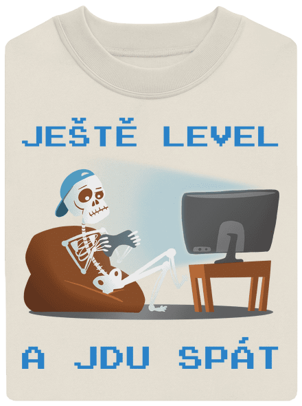 Ještě level unisex mikina bez kapuce Off White