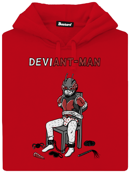 DeviAnt-man pánská mikina klokanka Red