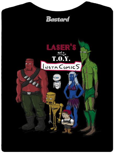 Laser's not a toy dámské tričko premium Black