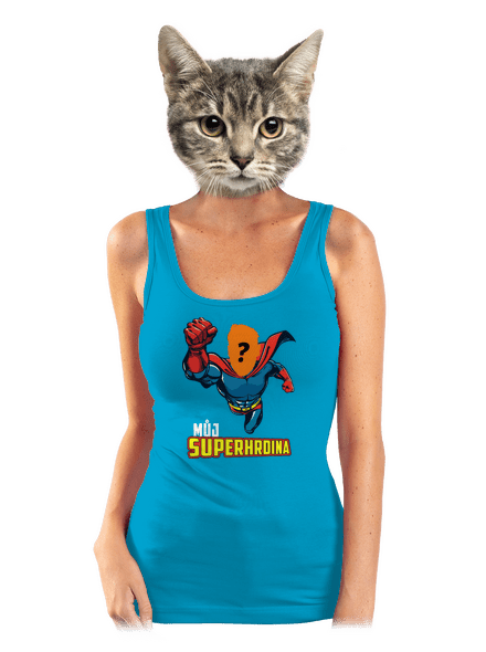 Můj superhrdina dámské tílko klasické Blue Atol