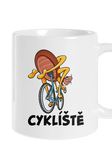 Cyklíště klasický hrnek White