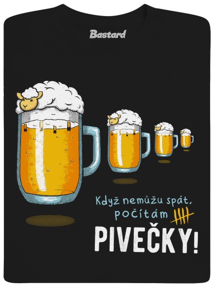 Pivečka pánské tričko Black