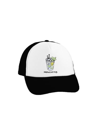 Mouchýto kšiltovka truckerka Black cap