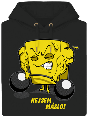 Nejsem máslo unisex mikina premium Dark Black