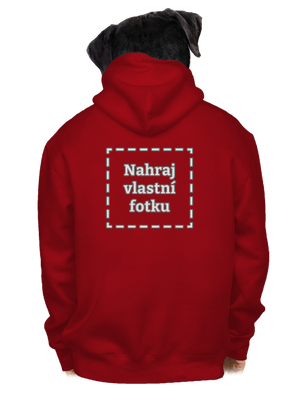 Vlastní potisk pánská mikina na zip Red