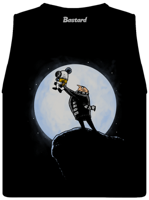 Mimoní král dámské tílko volné Black