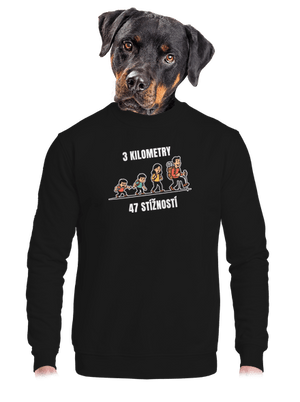 unisex mikina bez kapuce