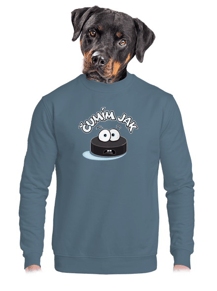 Čumím jak puk unisex mikina bez kapuce Nordic Blue
