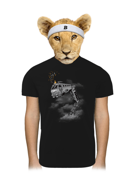 Snake Train dětské sportovní tričko Black