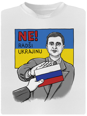 Ne! Radši Ukrajinu dětské sportovní tričko White