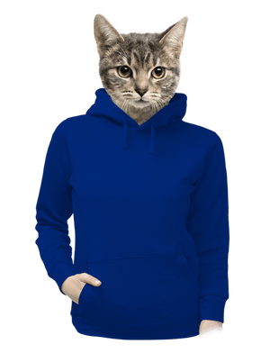 Bez potisku dámská mikina klokanka Royal Blue Mal