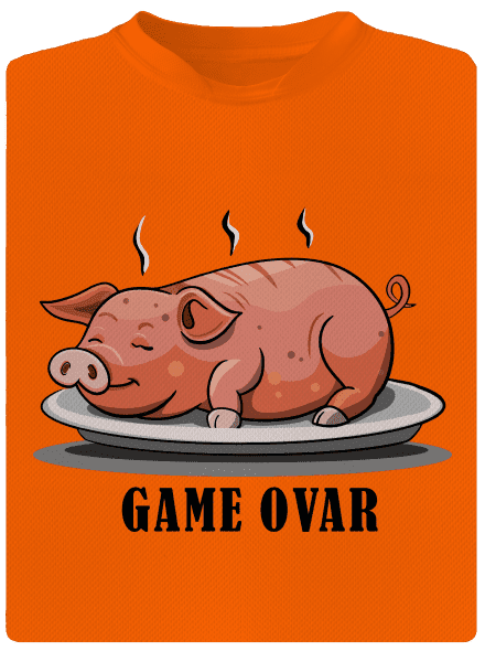 Game ovar pánské sportovní tričko Neon Orange