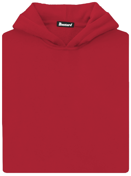 Bez potisku dětská mikina klokanka Fire Red