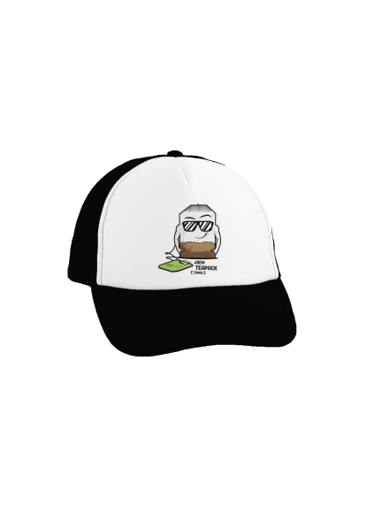 Čajový týpek kšiltovka truckerka Black cap