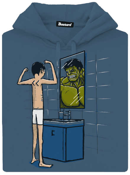 Hulk dámská mikina klokanka Denim