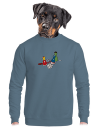 unisex mikina bez kapuce