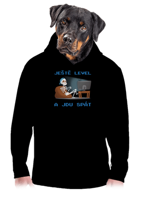Ještě level pánská mikina klokanka Black