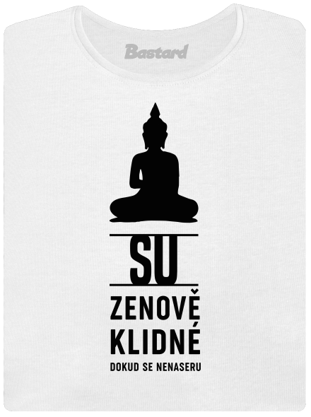 Su zenově klidné dámské tričko s lemem White