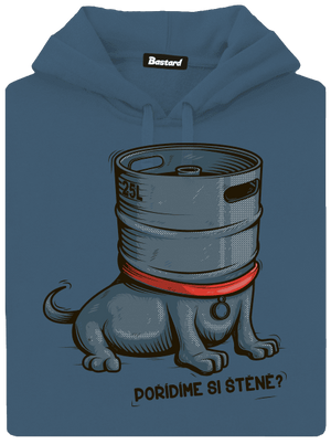 Štěně dámská mikina klokanka Denim